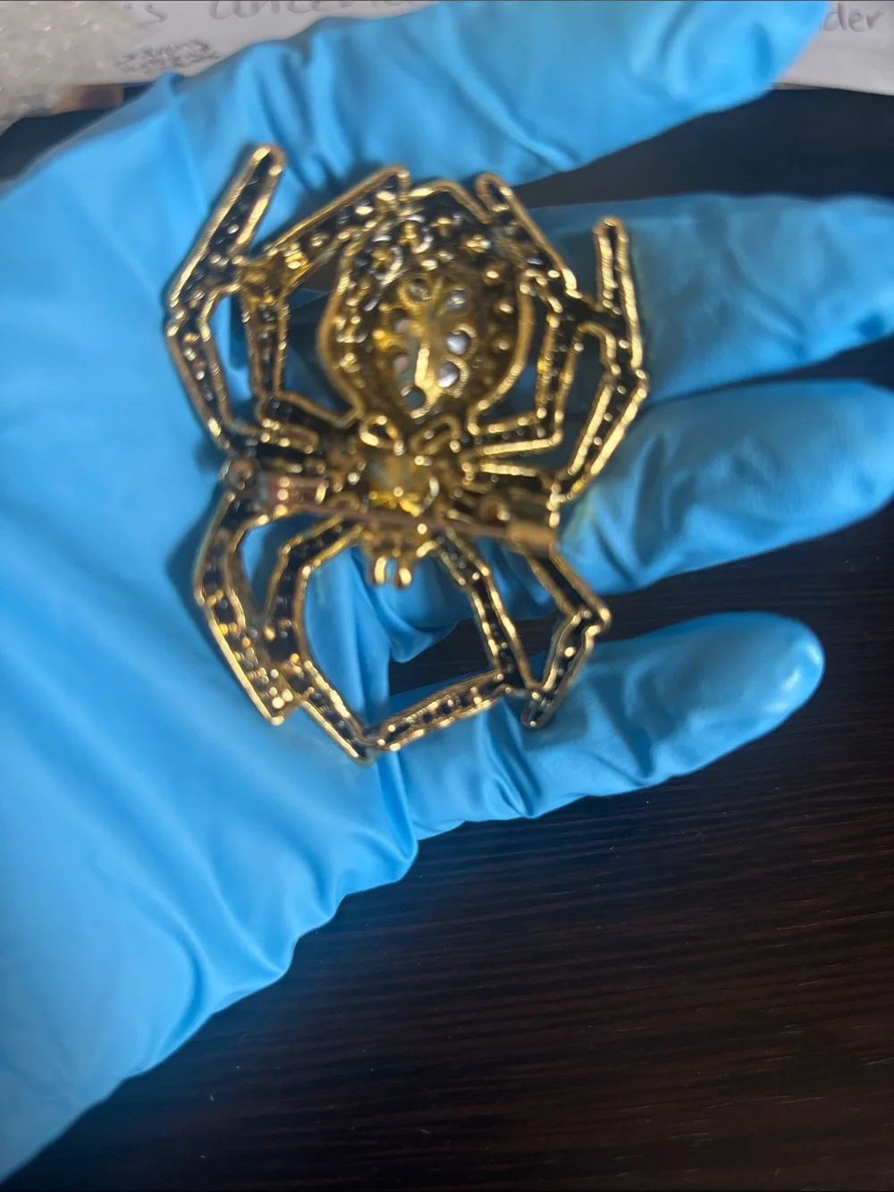 Red Crystal Spider Brooch - Women Jewelry